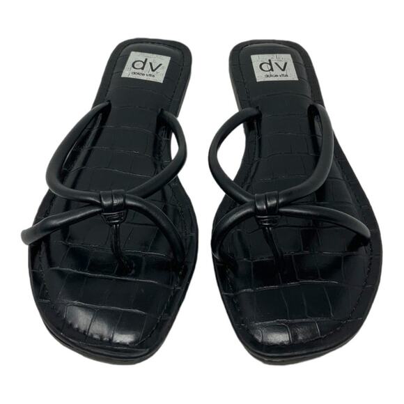 DV Dolce Vita Julissa Black Thong Sandal Size 9 NWT - Picture 1 of 7